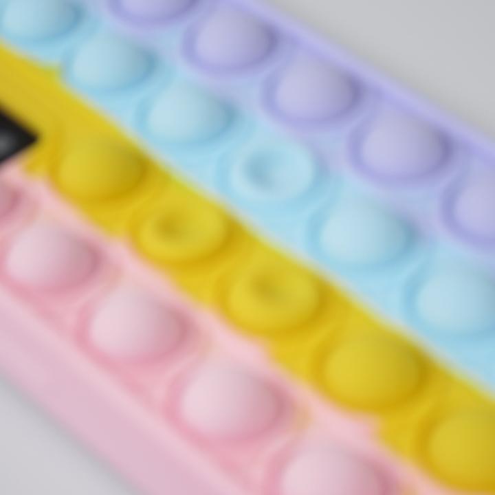 Actual product image PhoneLook Sleeve Silicone Bubbles Anti-Stress Rainbow (Samsung Galaxy A52)