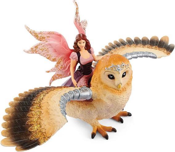 Actual product image Schleich Bayala elf on glitter owl