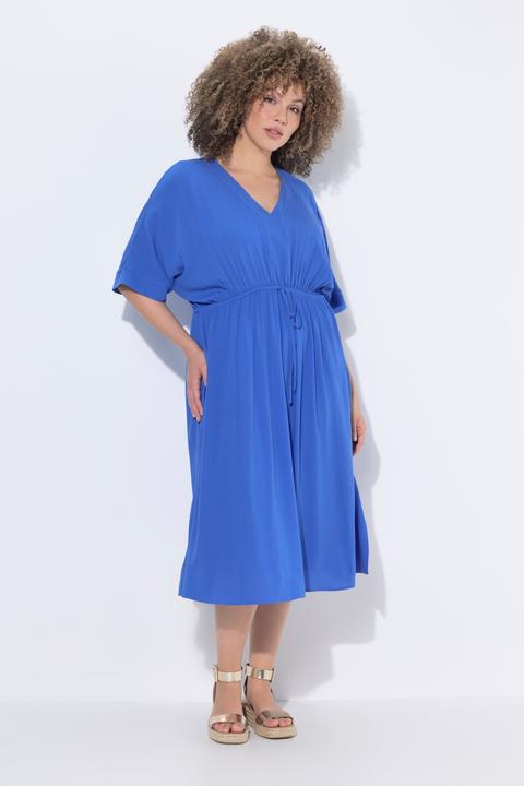 Produktbild Ulla Popken Maxikleid, A-Linie, V-Ausschnitt, Halbarm (46)