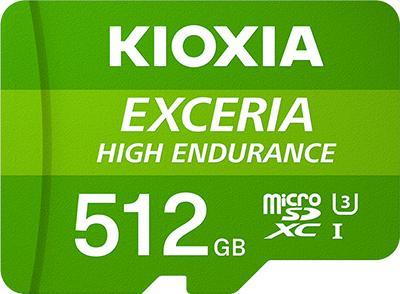 Produktbild Kioxia microSD EXCERIA HIGH ENDURANCE 512GB (512 GB, SDXC, U3, UHS-I)