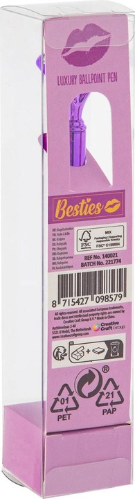 Actual product image Besties Luxury biros (Multicoloured, 1 x)