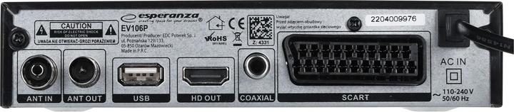Productafbeelding Esperanza EV106P (DVB-T, DVB-T2, DVB-C, DVB-C/S2)