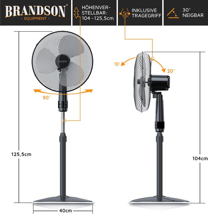 Produktbild Brandson Standventilator (45 dB)