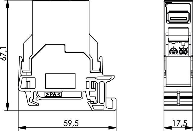 Produktbild Telegärtner STX Tragschienen-Verbinder