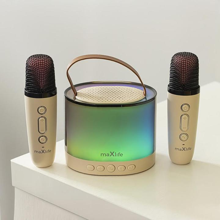 Image du produit Maxlife Enceinte karaoké Bluetooth MXKS-200 rose (5 h)