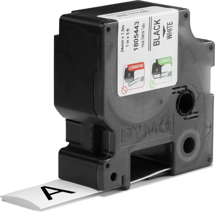 Produktbild Dymo Rhino Heat Shrink Tube 24mm white (2.40 cm, Weiss)