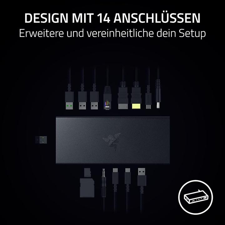 Actual product image Razer USB 4 DOCK - EU (USB-C, 14 ports)