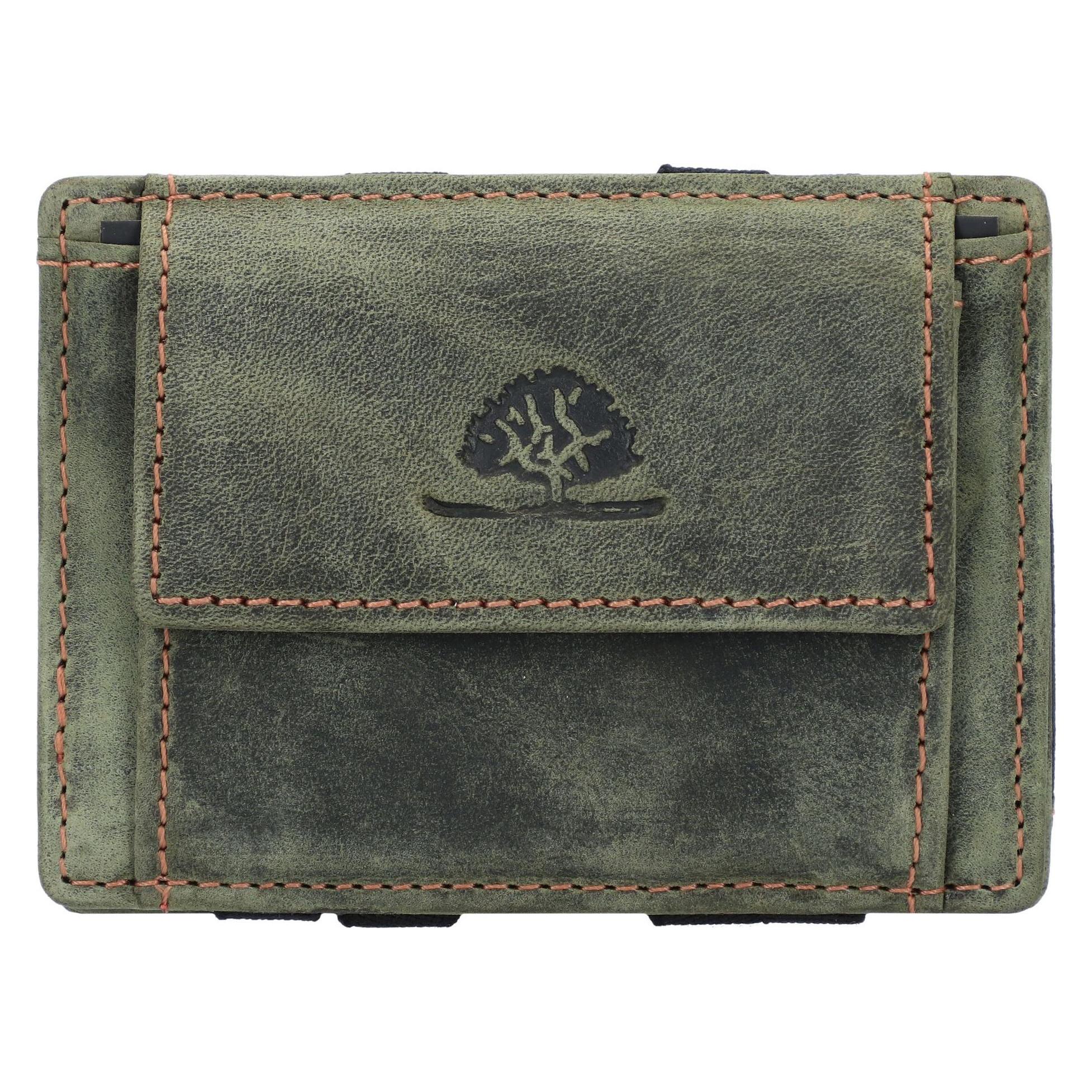 Greenburry, Herren, Portemonnaie, Vintage Magic Geldbörse Rfid Leder 10 Cm, Grün