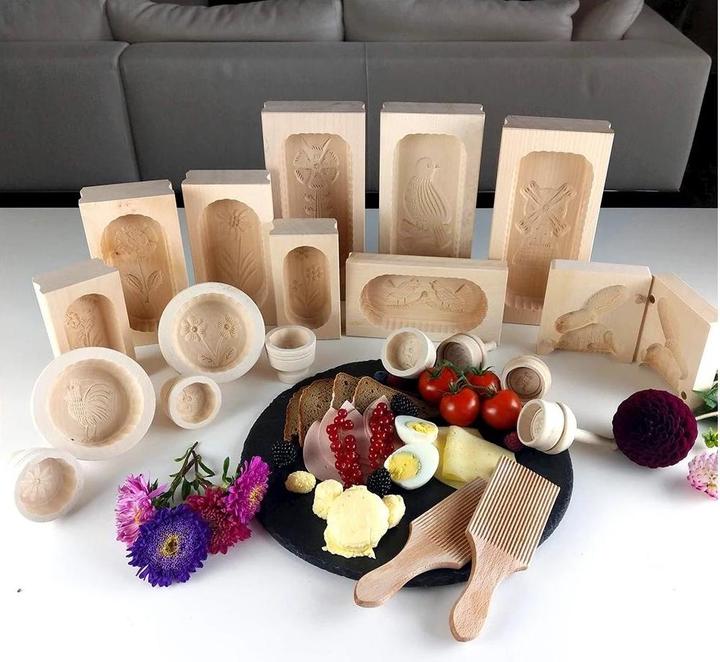 Produktbild Hauptner Butterform mit geschnitztem Motiv