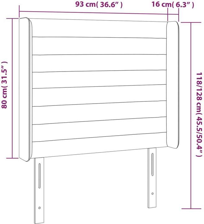 Immagine prodotto vidaXL Nathanael (93 x 16 x 128 cm)