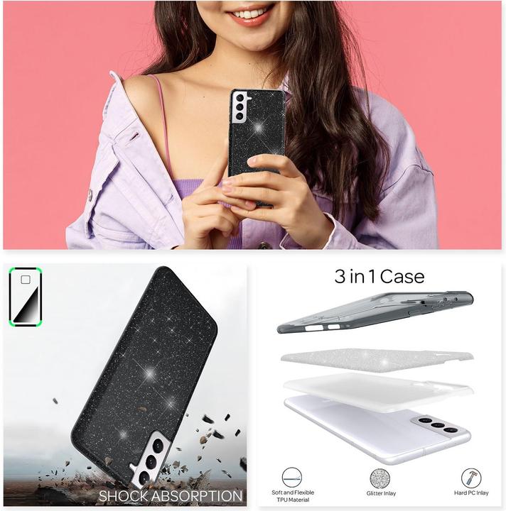 Immagine prodotto Nalia Copertura del telefono cellulare (Samsung Galaxy S21+)