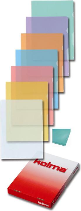 Immagine prodotto Kolma Cartella A4 liscia super resistente incolore (A4, 100 x)