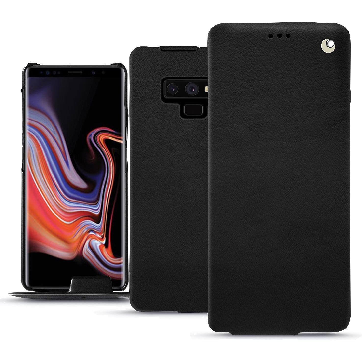 Noreve Lederschutzhülle vertikal (Samsung Galaxy Note 9), Smartphone Hülle, Schwarz