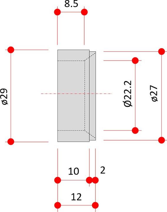 Produktbild Glutz Zylinderschutzeinsätze RZ 5330RS Secaport (1 Stk.)