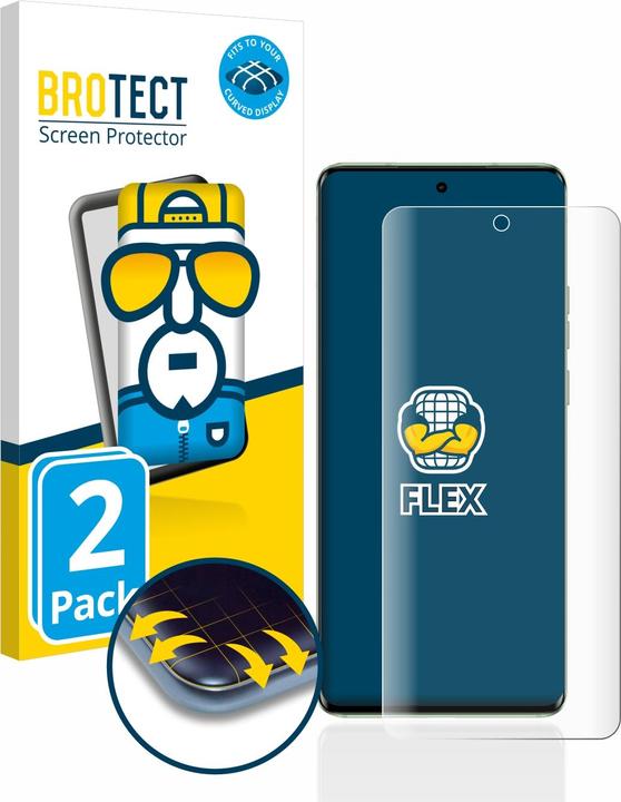 Produktbild BROTECT Full-Cover Displayschutz (2 Stück, Motorola Edge 40)