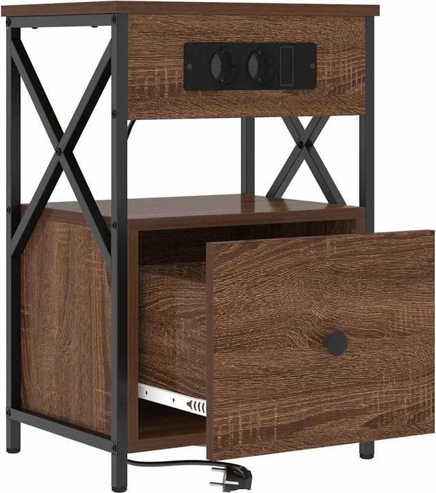 Actual product image vidaXL Bedside table
