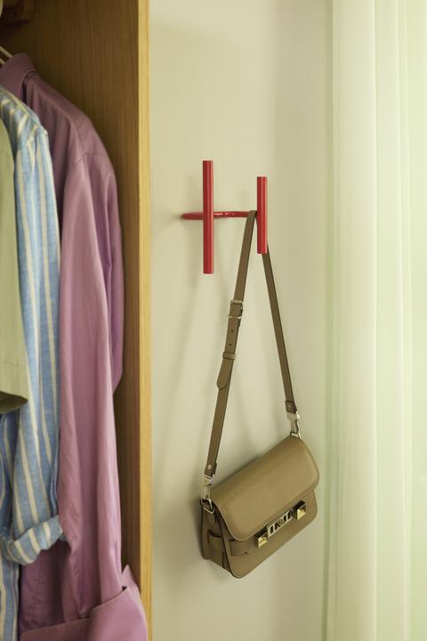 Actual product image Hübsch Flip Coatrack Red