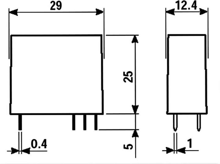 Produktbild Finder SicherheitsrelaisDPDTAgNi+Au8A12VDCSpul