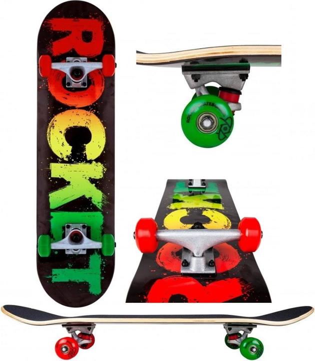 Produktbild Rocket Skateboard Skateboard Rocket Rasta Fade Series 8" Complete 2022 (31.50")