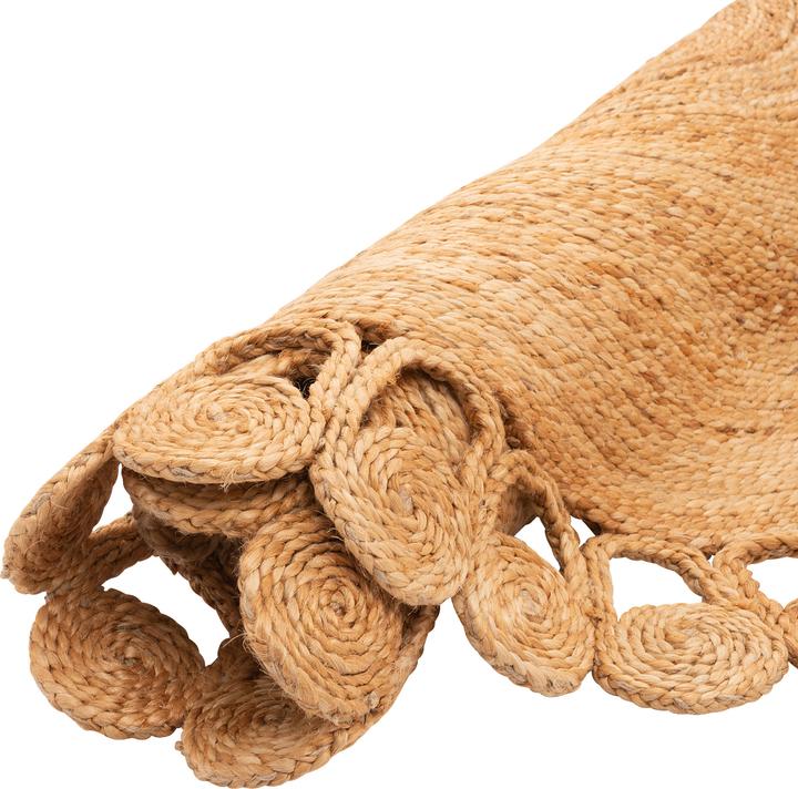 Produktbild Pergamon Naturfaser Teppich Jute Salsa Natur Boho Rund (200 x 200 cm)