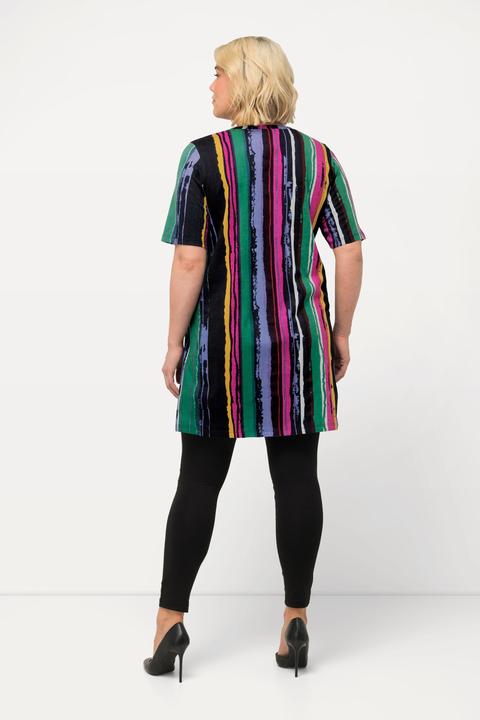 Immagine prodotto Ulla Popken Maglia dal taglio lungo e svasato con stampa, scollo a V e mezze maniche (68)