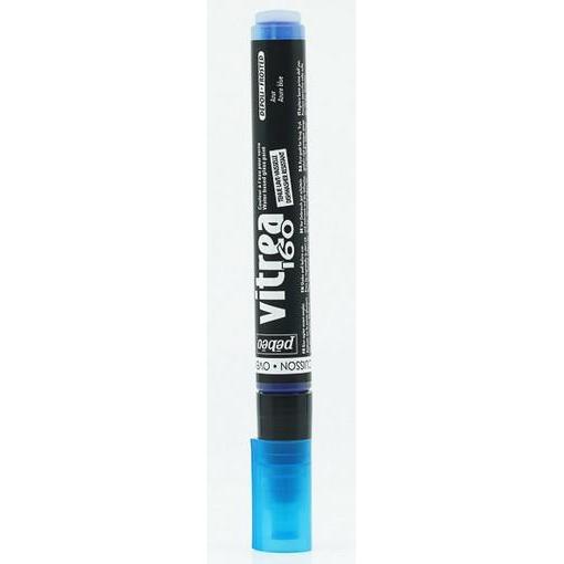 Thumbnail - Pebeo, Marker, Vitrea 160 Filzstifte mit normaler Spitze Mattfarben (Azur, 1.20 mm)
