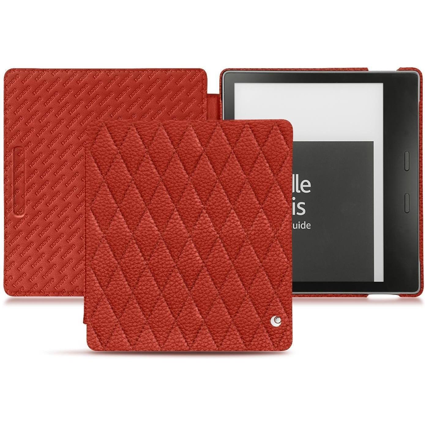 Noreve Lederschutzhülle horizontal (Kindle Oasis (2019)), Tablet Hülle, Orange