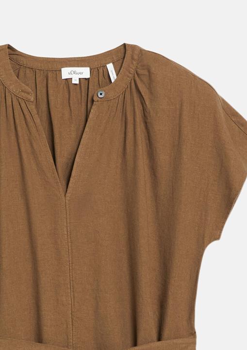 Produktbild s.Oliver Leinenmix-Kleid mit Eingrifftaschen (40)