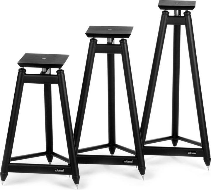Produktbild SolidSteel SS-6 boekenplank speakerstandaard (zwart) (1 Paar, Ständer, Höhenverstellbar)