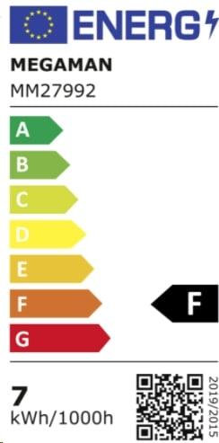 Energie-Label Megaman GX53 LED Warm Reflektor (GX53, 700 lm, 1 x)