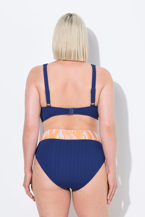 Produktbild Ulla Popken Bikini, Wellen, Softcups, Träger verstellbar, High Waist (50, 52)