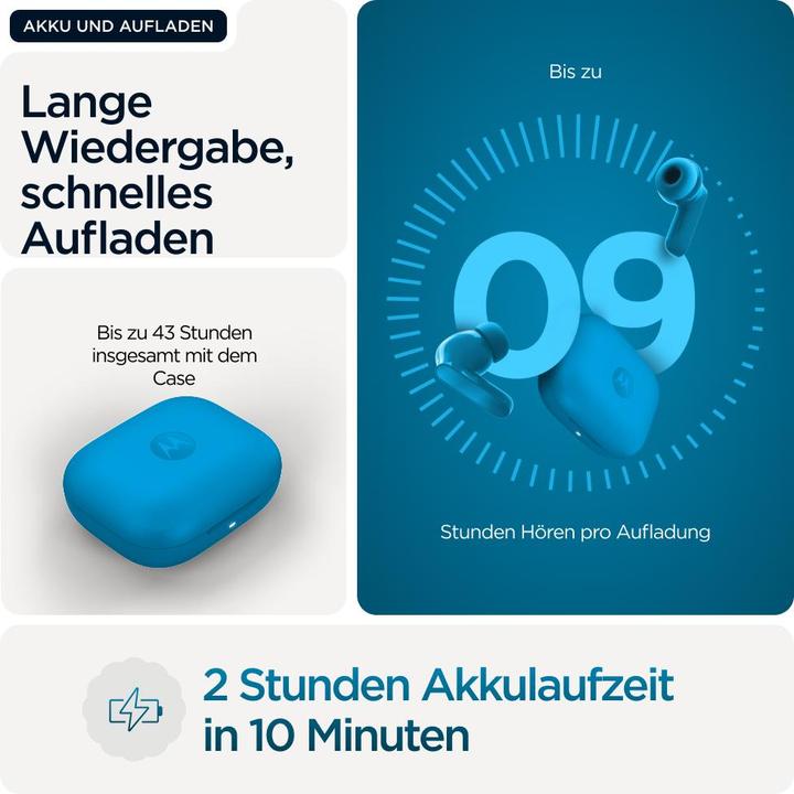 Produktbild Motorola Moto Buds Bass (ANC, 9 h, Kabellos)