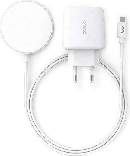 Epico Wireless Charger Set 20w White (20 W)