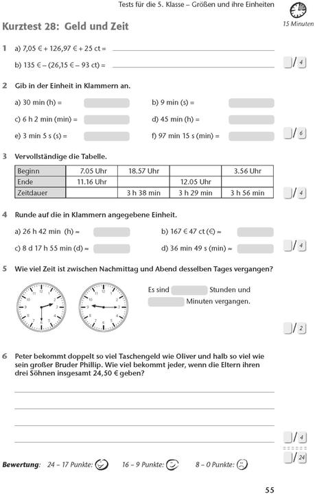 Valori nutrizionali e ingredienti Fit in Test und Klassenarbeit Mathematik 5./6. Klasse Gymnasium (Tedesco, Christine Kestler, 2017)