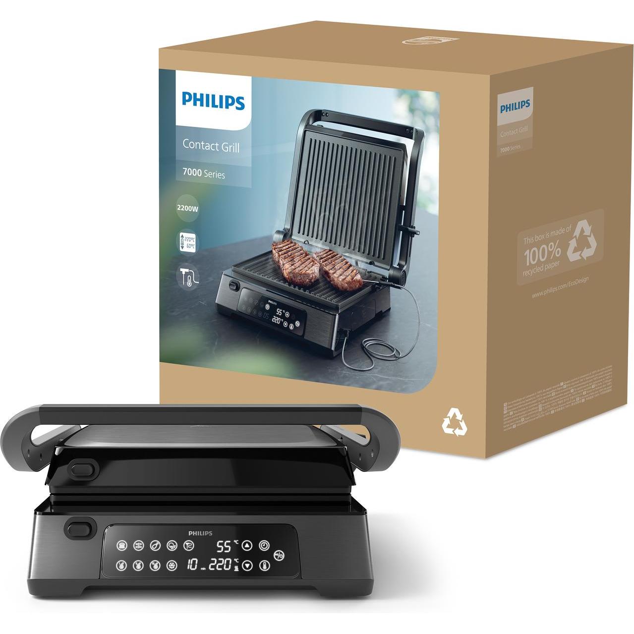 Thumbnail - Philips Kontaktgrill, Tischgrill, Schwarz