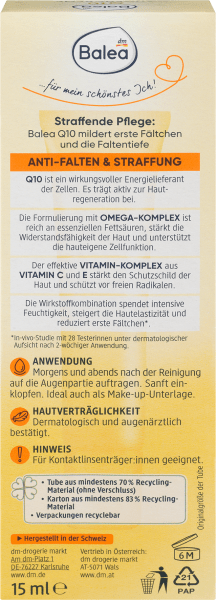 Actual product image dm Balea Q10 anti-wrinkle (Crème, 15 ml)
