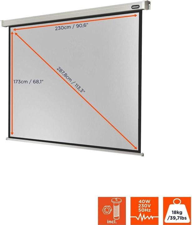 Produktbild Celexon Motor Professional, Leinwand, 4:3 (116.54", 4:3)