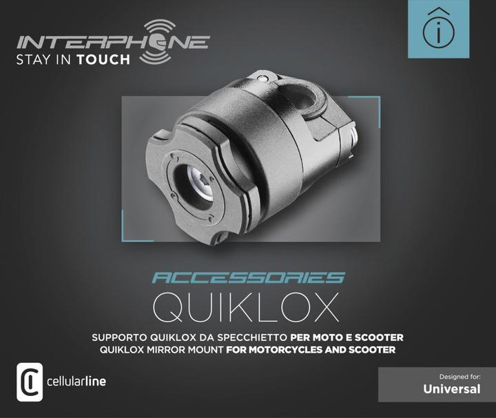 Image du produit Interphone QUIKLOX Support pour rétroviseur de moto