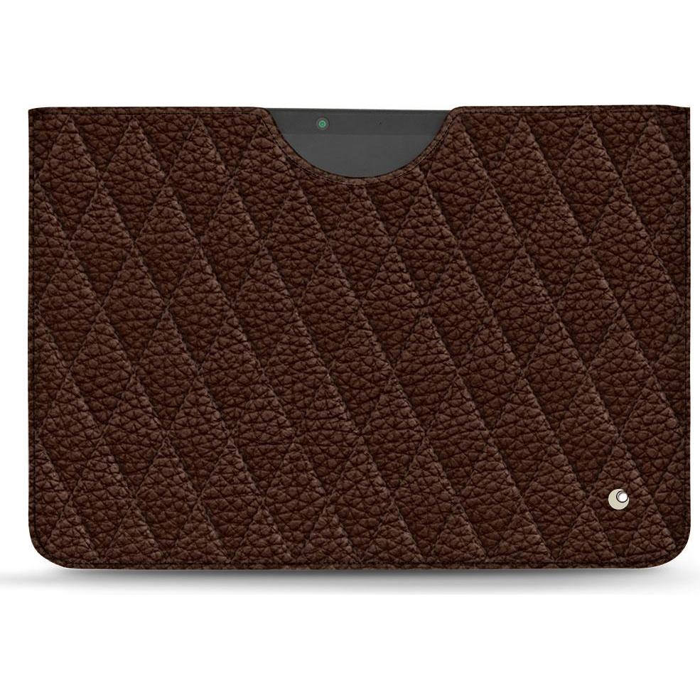 Noreve Lederschutzhülle (Microsoft Surface Pro X), Tablet Hülle, Braun