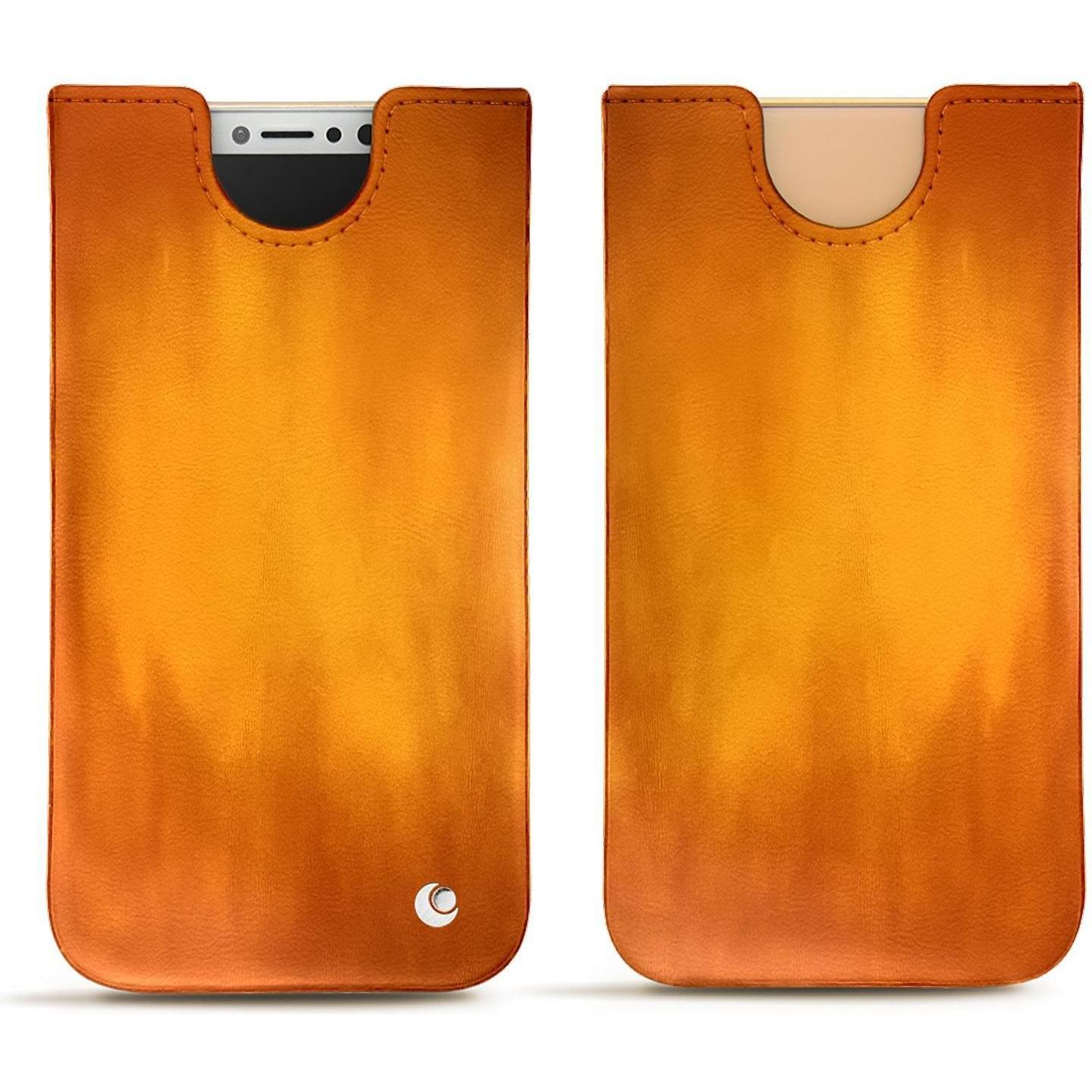 Thumbnail - Noreve Lederschutzhülle (Apple iPhone XS), Smartphone Hülle, Orange