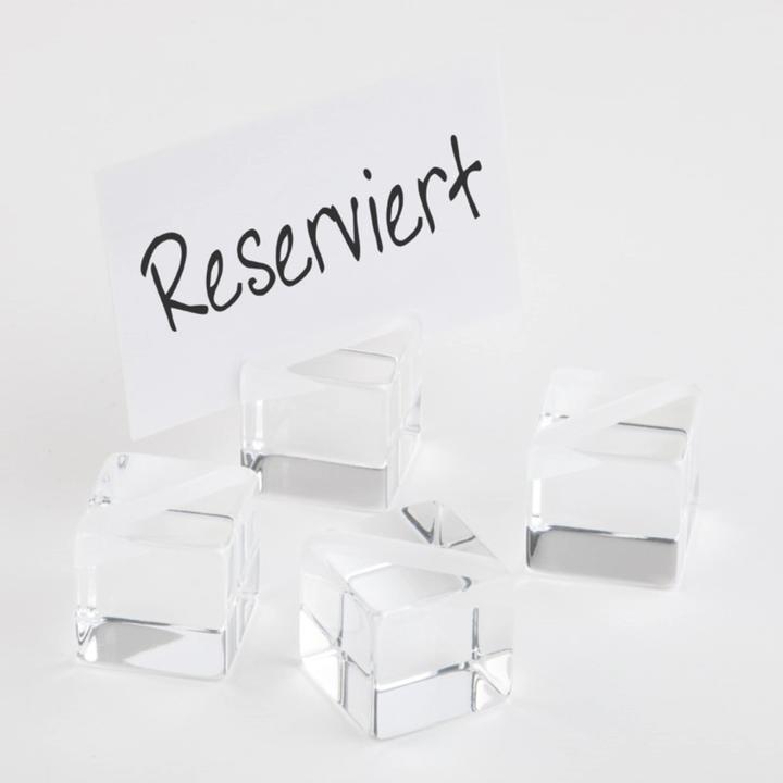 Produktbild APS Kartenhalter "WÜRFEL", 4er-Set