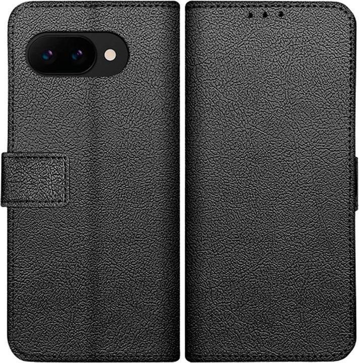 Produktbild Just in Case Pu-Leder Book Hülle Schwarz Google Pixel 9a (Google Pixel 9a)