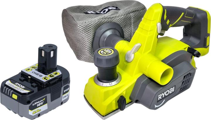 Ryobi R18PL-0 Akku Hobel 18 V 82 mm + 1x Akku 5,0 Ah - ohne Ladegerät