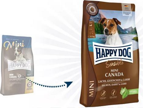 Produktbild Happy Dog Trockenfutter Sensible Mini Canada, 4 kg (Adult, 1 Stk., 4000 g)