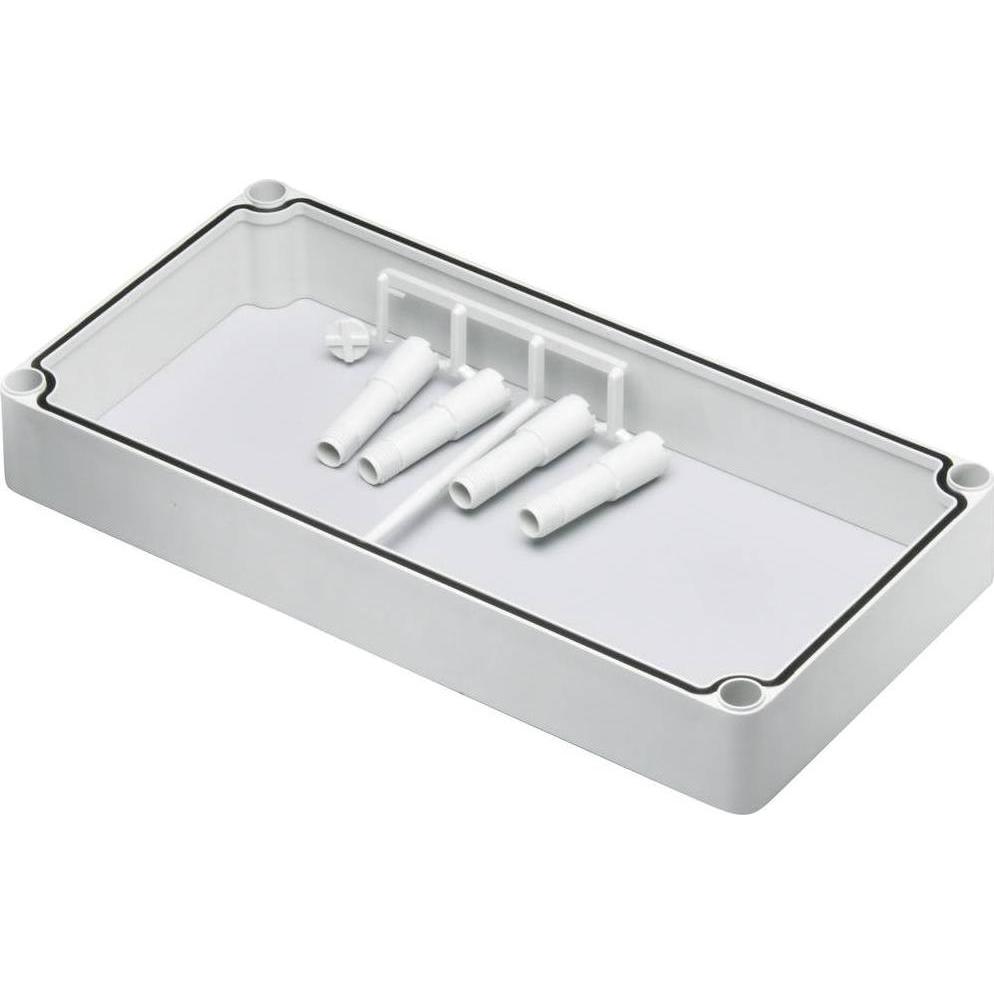 Fibox Cornice Ampliamento Box 560x28 (Vari), Accessori di elettronica + Alloggiamento, Grigio