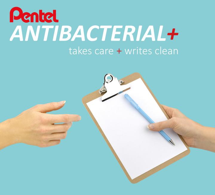 Produktbild Pentel Kugelschreiber Antibacterial+ (Blau, 12 x)