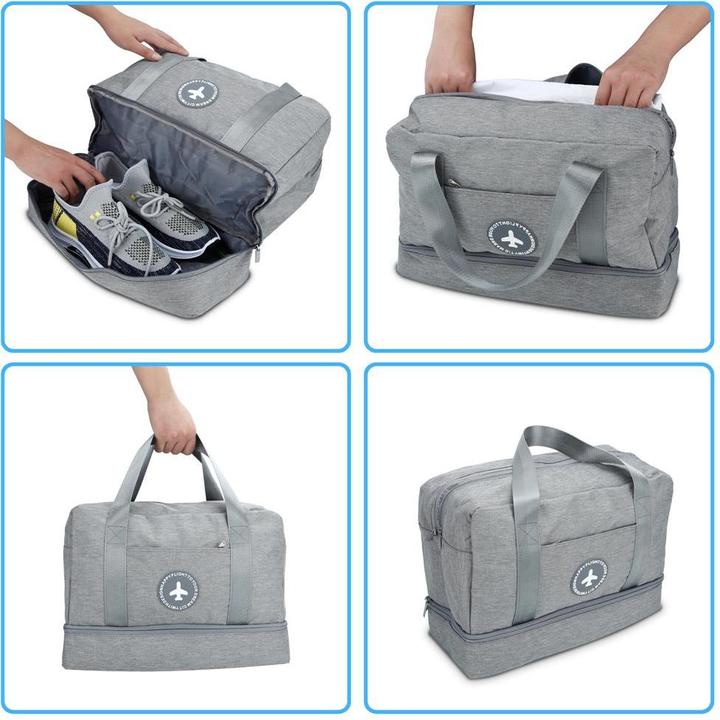 Produktbild Intirilife Wasserfeste Reisetasche in GRAU