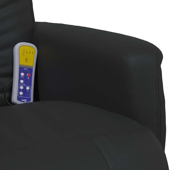 Image du produit VidaXL Fauteuil de massage avec repose-pieds Noir Similicuir,Couleur