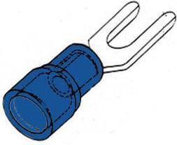 Actual product image Velleman Forked Spade Blue 4.3Mm