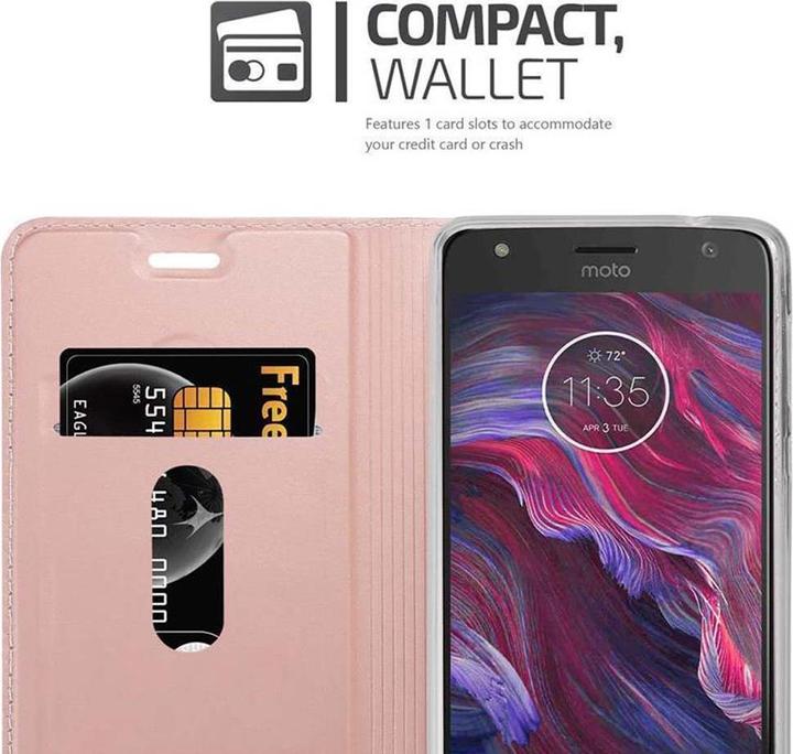 Actual product image Cadorabo Book Classy Style Cover (Motorola Moto X4)